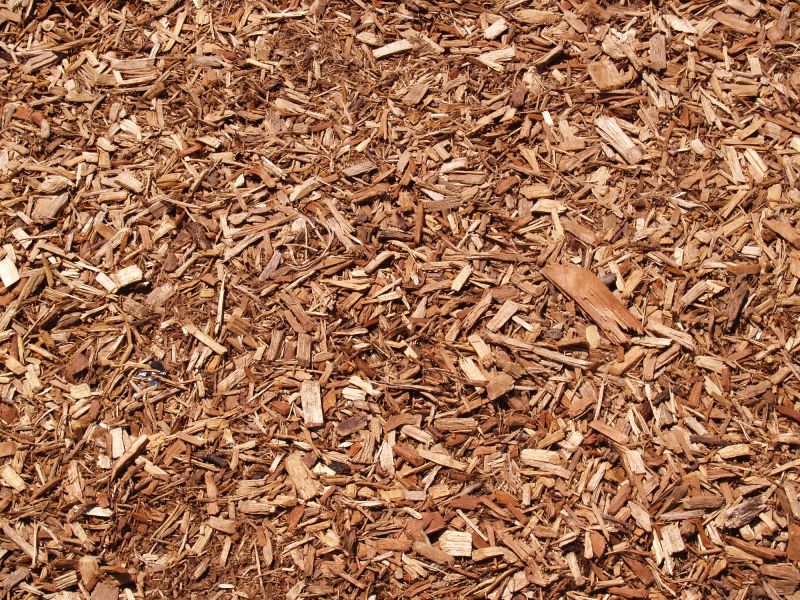 Wood Chips Spreading